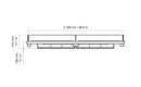 EcoSmart Fire - Linear 90 Fire Pit Kit ESF.B.FPK.L.90