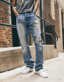 MNML Flare Distressed Denim Jeans