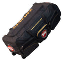 SS Matrix Professional Cricket Wheelie Kit Bag - Duffle w/ Wheels, Multiple Compartments, Black & Orange - Lightweight, Durable & Easy to Carry