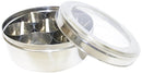 TABAKH Stainless Steel Masala Dabba/Spice Container Box with 7 Spoons - With Clear Screen & Clear Lid