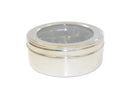 TABAKH Stainless Steel Masala Dabba/Spice Container Box with 7 Spoons - With Clear Screen & Clear Lid