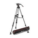 Manfrotto MVK612TWINFCUS Kit with Nitrotech 612 Fluid Head and 645 Fast Twin Leg Carbon Fiber Tripod & Bag