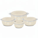 MILTON Aspire 4 Pcs. Hot Pot Set Limited Edition (500ml, 1000ml, 1500ml and 2500ml), Ivory