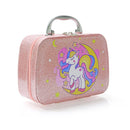 Contixo Pretend Play Kids Makeup Set W/ Sparkle Unicorn Case, Girl Toys for Ages 3+, Brushes, Nail Polish, Blush & Built-in Mirror, Safe & Non-Toxic