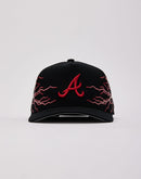 Mitchell & Ness MLB Atlanta Braves Lightning Pro Pinch Snapback Hat