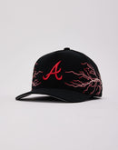 Mitchell & Ness MLB Atlanta Braves Lightning Pro Pinch Snapback Hat