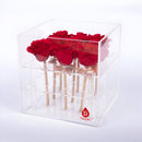9 Preserved Roses in Acrylic Box: 100% Real Natural Roses That Last Over 1 Year