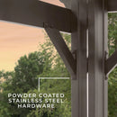 14×10 Ashford Traditional Steel Pergola With Sail Shade Soft Canopy