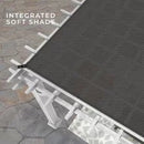 14x12 hawthorne traditional steel pergola with sail shade soft canopy
