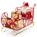 Metal Christmas Santa Sleigh With Large Cargo Area for Gifts