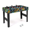 37 Inch Mini Foosball Table 2-in-1 Game Table With Detachable Legs for Tabletop-Black
