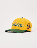 Mitchell & Ness Seattle Sonics Script Snapback Hat