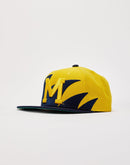 Mitchell & Ness Ncaa Sharkstooth University Of Michigan Snapback
