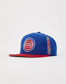 Mitchell & Ness Detroit Pistons Short Hook Snapback Hat