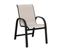 Berlin Gardens, Murphy Sling Dining Chair, Alabaster on Matte Black