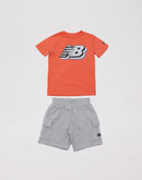 New Balance Fleece Cargo Shorts Set Grade-School