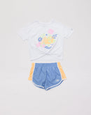 New Balance Bouquet Woven Shorts Set Grade-School
