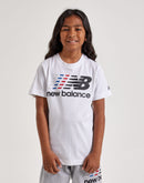 New Balance Linear Logo Tee Grade-School