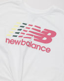 New Balance Gradient Stacked Logo Tee Grade-School