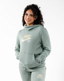 Nike Nsw Club Fleece Funnel-Neck Glitter Hoodie