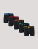 Nike Dri-FIT Color Pop Boxer Briefs 5-Pack Grade-School