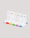 Nike Smiley Crew Socks 6-Pack Grade-School