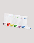 Nike Smiley Crew Socks 6-Pack Grade-School