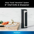 Ninja Foodi NeverDull System Chef Knife & Sharpener, Premium German Stainless Steel, Black