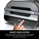 Ninja Foodi Smart XL 6 in 1 Indoor Grill with Air Fryer, Roast, Bake, Dehydrate, Broil, and Smart Cook System
