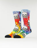 Odd Sox Tie-Dye Skulls Crew Socks
