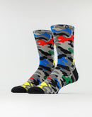 Odd Sox Primary Camo Crew Socks