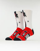 Odd Sox Scarface Tm Striped Foot Crew Socks