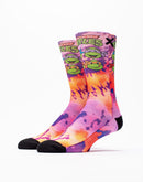Odd Sox Tmnt Heads Tie Dye Crew Socks
