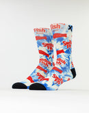 Odd Sox Swedish Fish Tie Dyed Crew Socks
