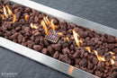 Elementi - Hampton Rectangle Concrete Fire Pit Table OFG139