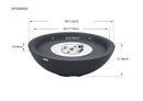 Elementi Plus - Rose Bowl Concrete Fire Pit OFG420