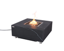 Elementi Plus - Sofia Marble Porcelain Square Fire Pit Table - OFP103BB