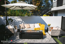 Elementi Plus - Varna Marble Porcelain Rectangular Fire Pit Table - OFP121BB