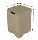 Elementi Plus - Square Concrete Propane Tank Cover ONB404