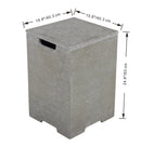 Elementi Plus - Square Concrete Propane Tank Cover ONB406