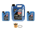 Oil Service Kit -Liqui Moly Longtime High Tech 5w-30 - For Models with Plastic Oil Filter Housing N20 XDrive / N52/ N54 / N55