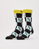 Odd Sox Checkerboard Money Crew Socks