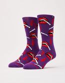 Odd Sox Weed Lips Crew Socks