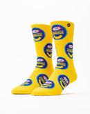 Odd Sox Kraft Mac & Cheese Logos Crew Socks