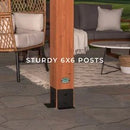 20x12 beaumont pergola – brown