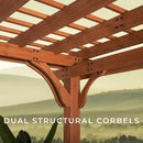 20x12 beaumont pergola – brown