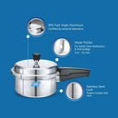 Preethi Aluminum Pressure Cooker Non Induction Base 3 Liters