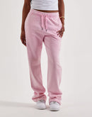 Red Fox Rhinestone Washed Stacked Fleece Pants