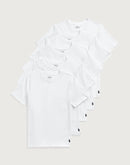 Polo Ralph Lauren Slim-Fit Cotton Crewneck Tee 5-Pack Grade-School