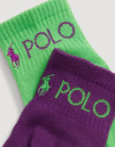 Polo Ralph Lauren Logo Quarter-Crew Socks 6-Pack
